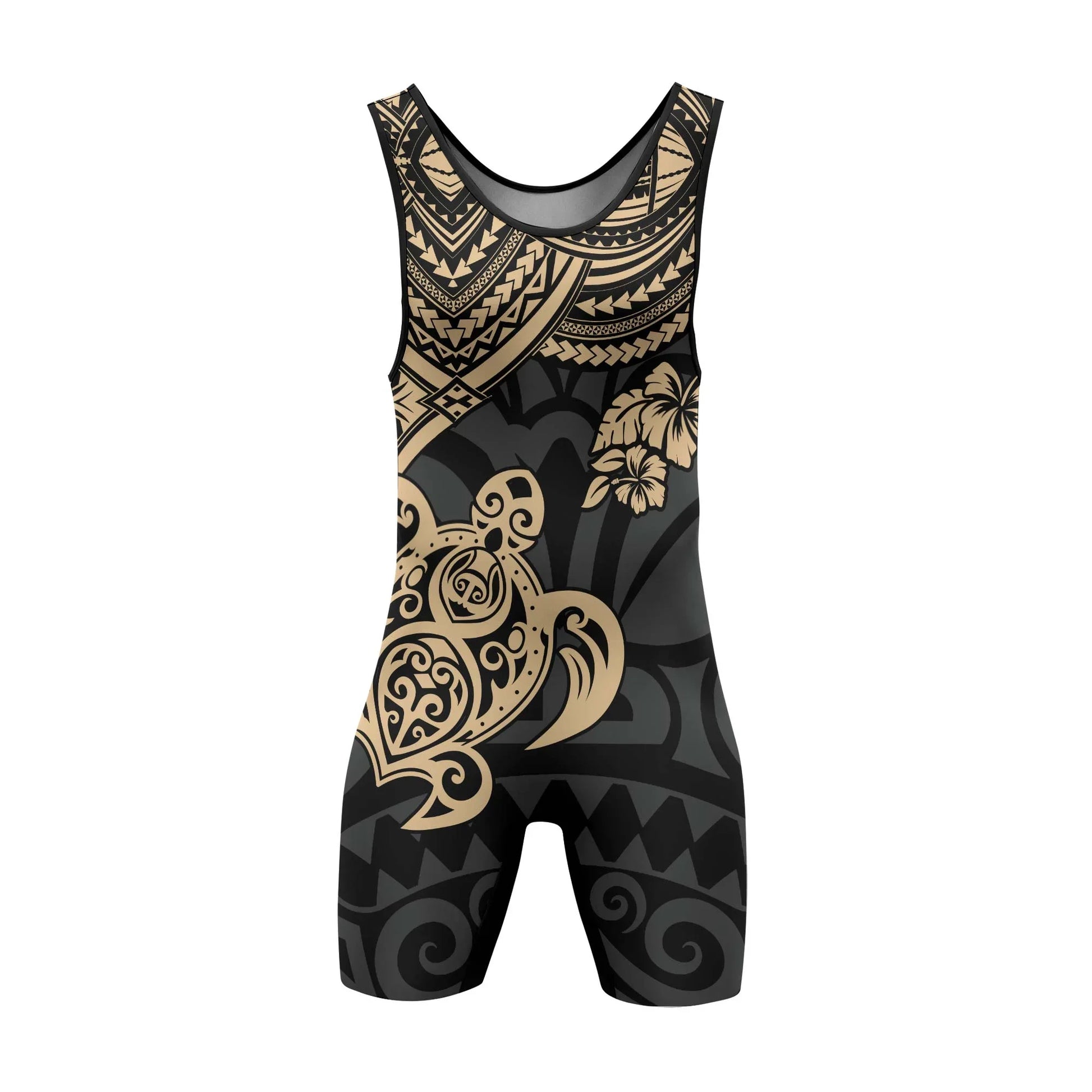 Ocean Honu Tattoo Wrestling Singlets