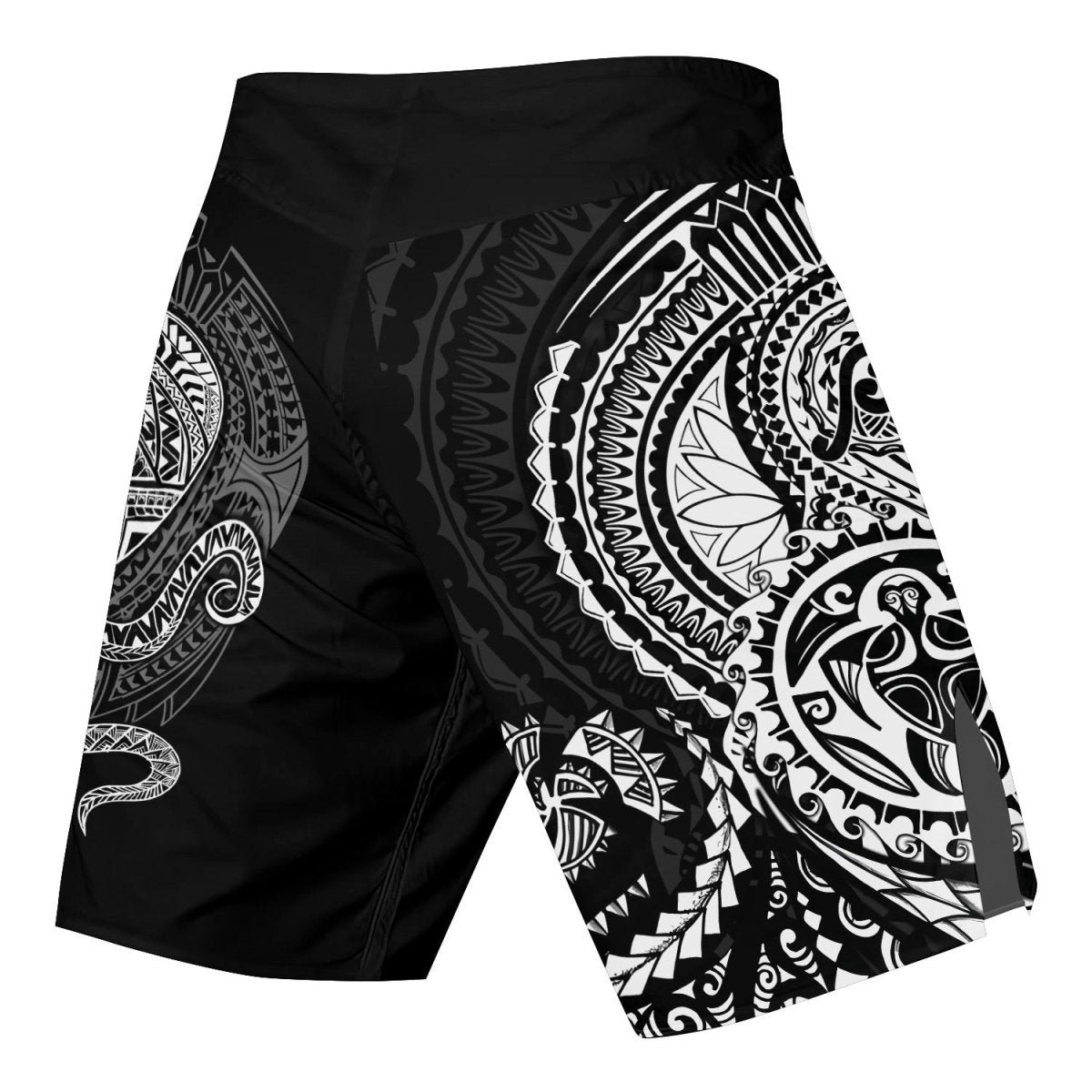 Octopus Tribal Tattoo Fight Shorts - BattleFitGear