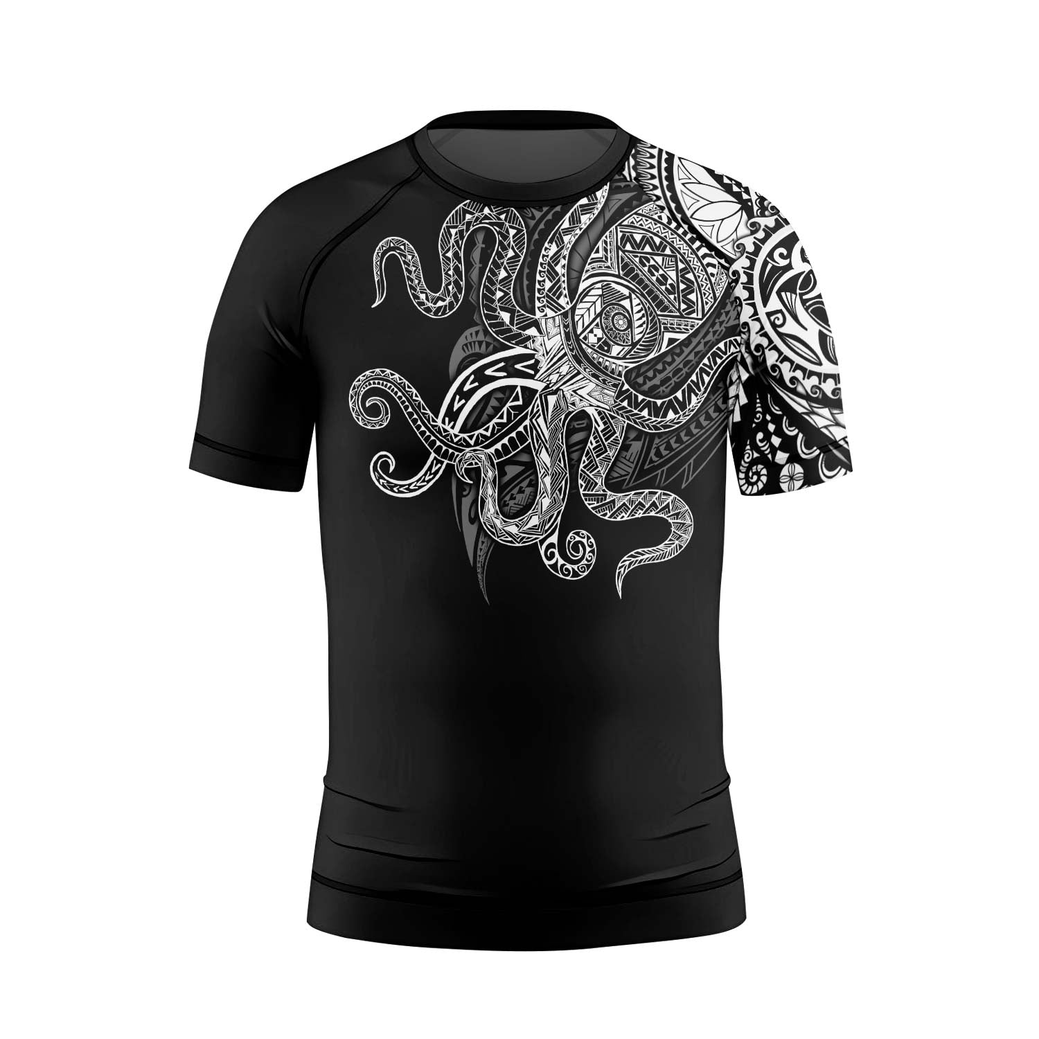 Octopus Tribal Tattoo Kids Rash Guard