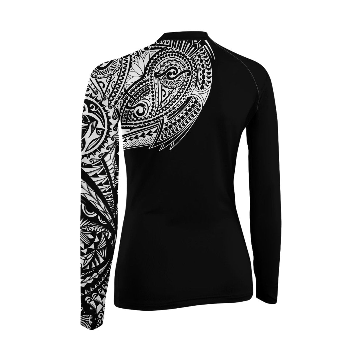 Octopus Tribal Tattoo Women's Long Sleeve Rash Guard - BattleFitGear