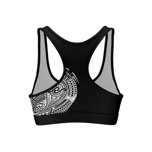 Octopus Tribal Tattoo Women's Padded Sports Bra - BattleFitGear