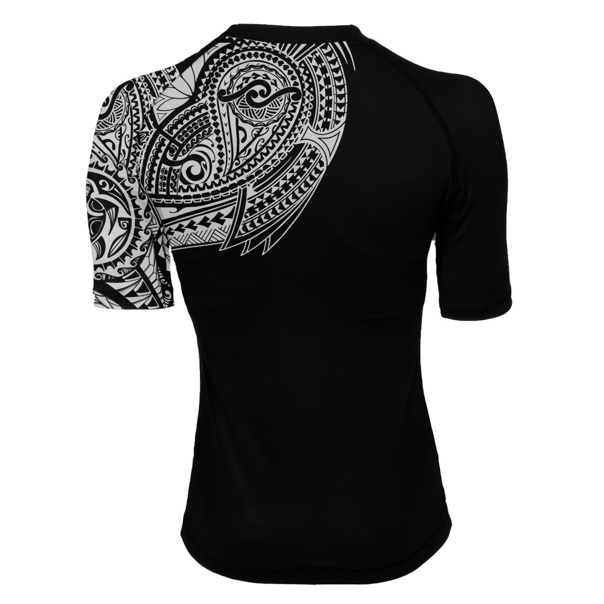 Octopus Tribal Tattoo Women's Short Sleeve Rash Guard - BattleFitGear