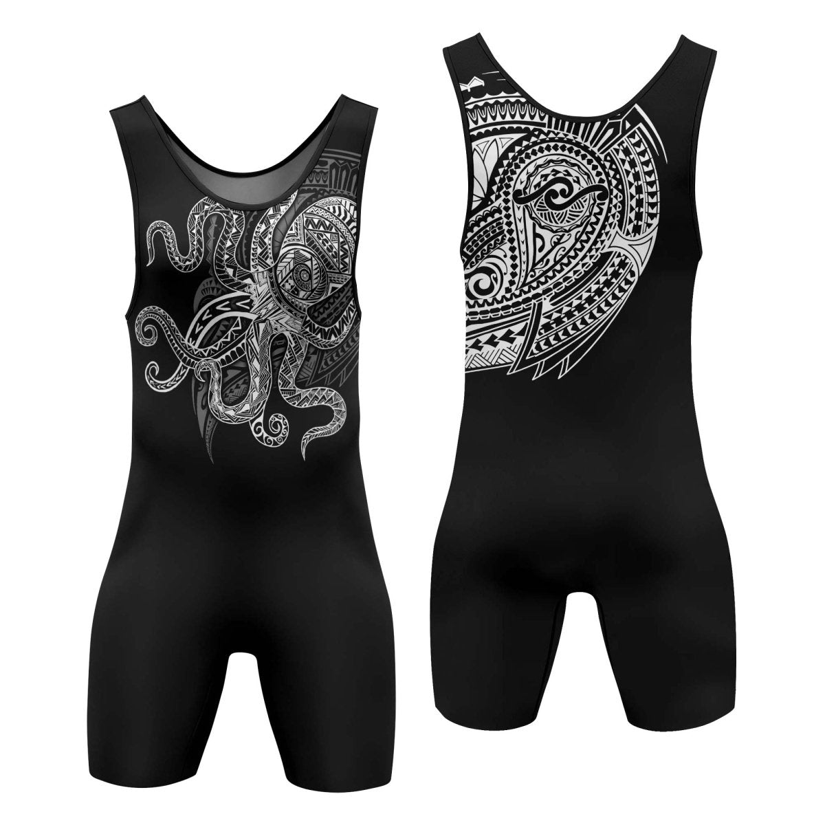 Octopus Tribal Tattoo Wrestling Singlets - BattleFitGear