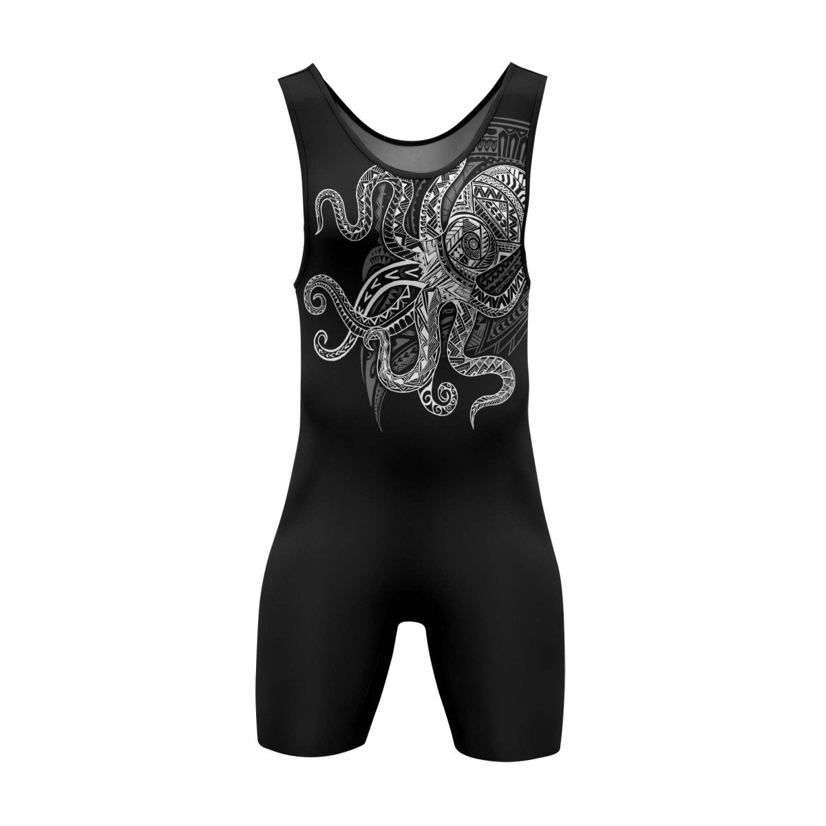 Octopus Tribal Tattoo Wrestling Singlets - BattleFitGear