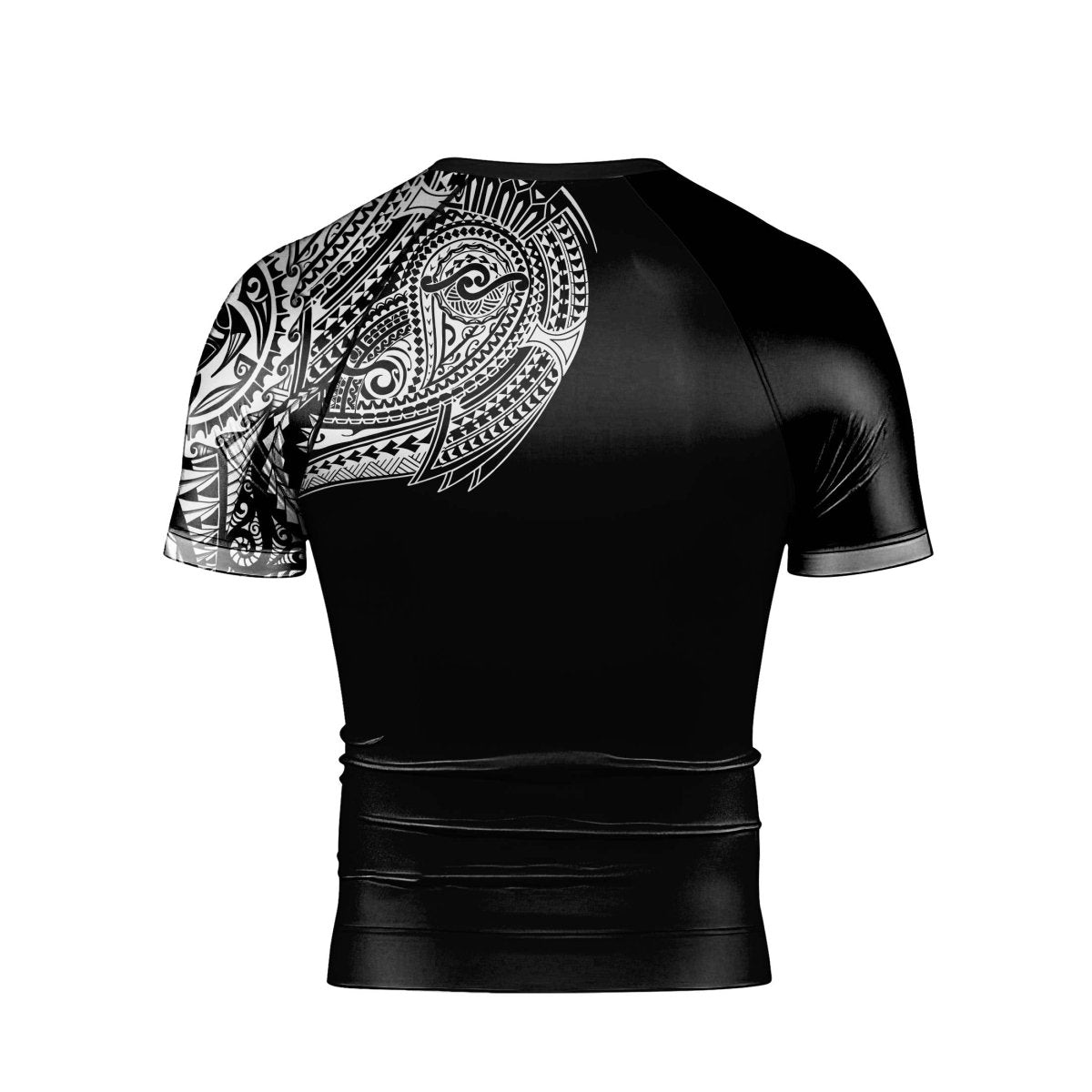 Octopus Tribal Tattoo Men's Short Sleeve Rash Guard - BattleFitGear