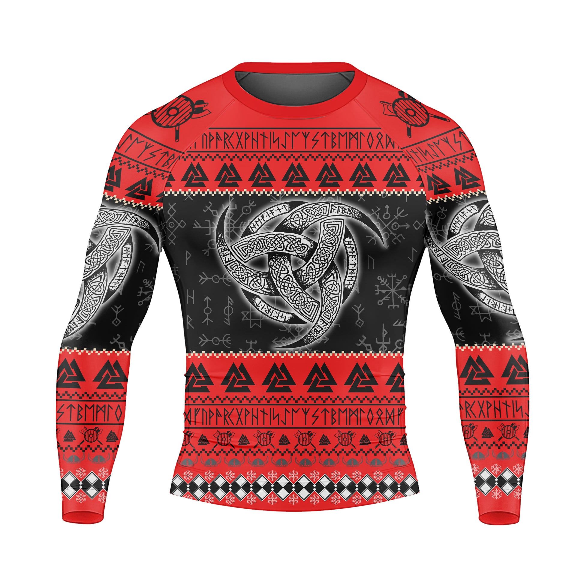 Odin Triskele Men's Long Sleeve Rash Guard