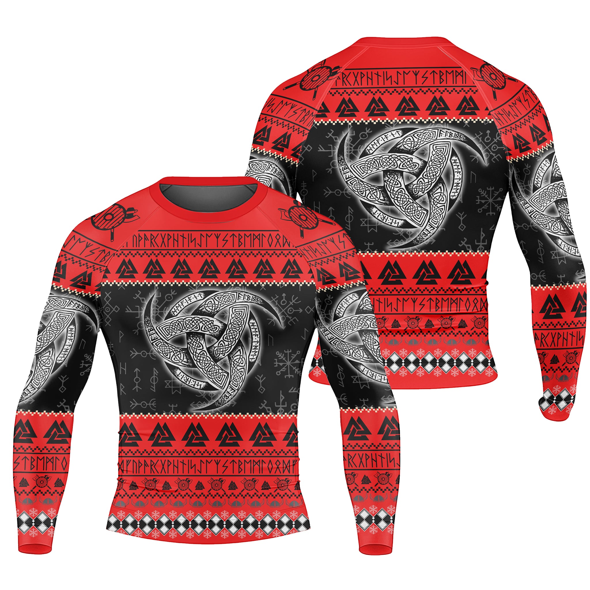 Odin Triskele Men's Long Sleeve Rash Guard