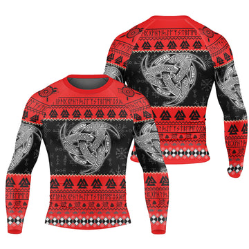 Odin Triskele Men's Long Sleeve Rash Guard