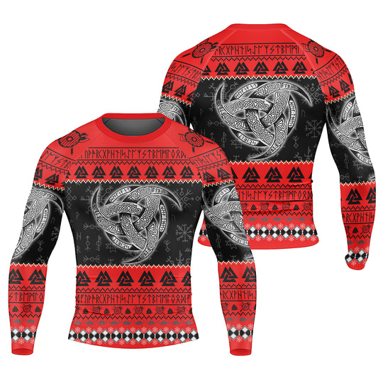 Odin Triskele Men's Long Sleeve Rash Guard
