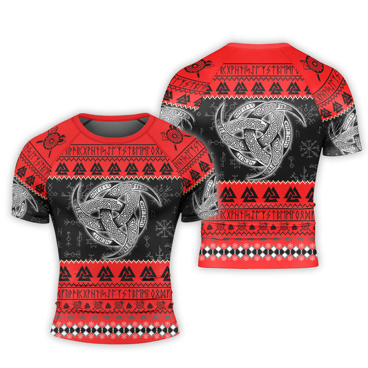 Odin Triskele Men's Short Sleeve Rash Guard