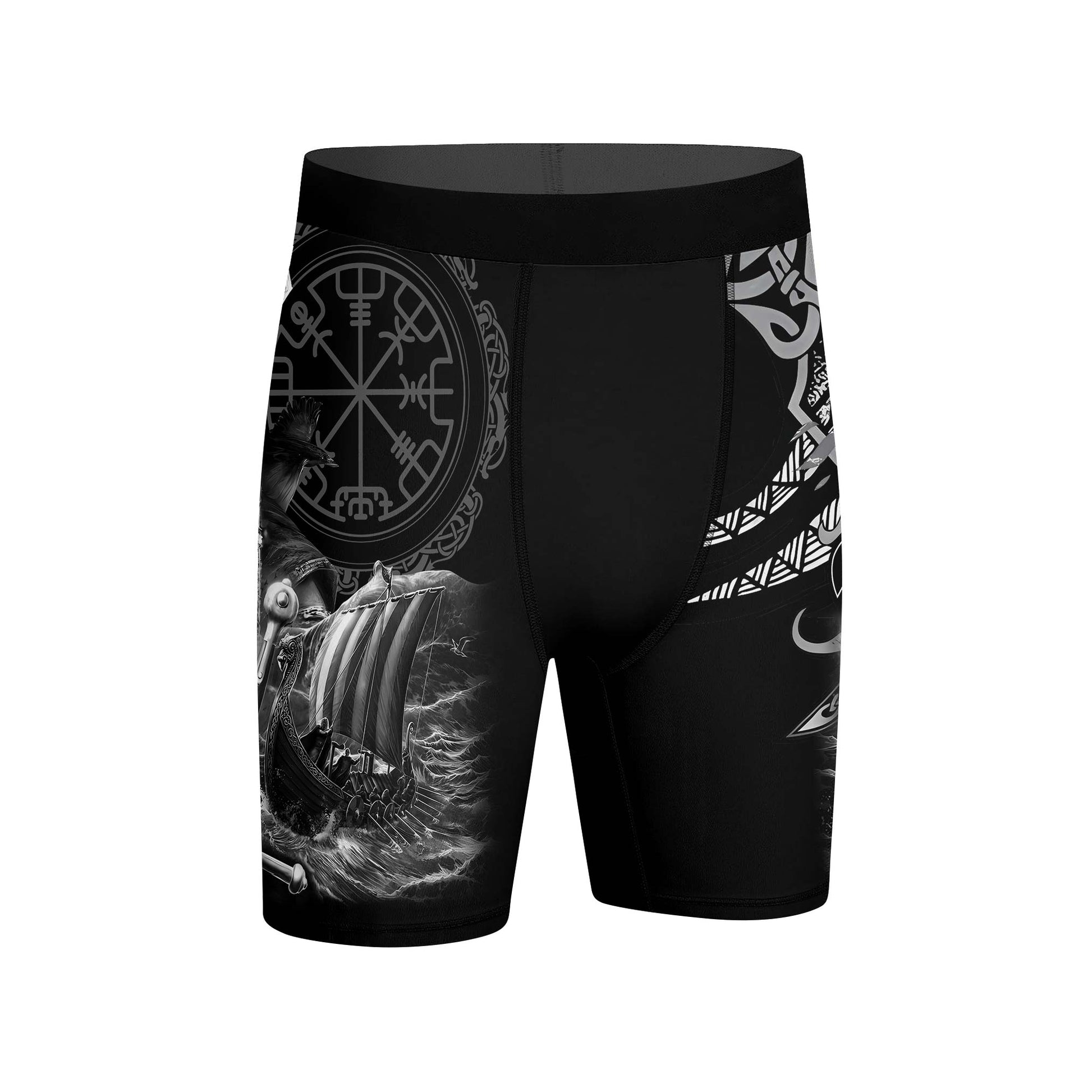 Odin Viking Symbol Compression Shorts
