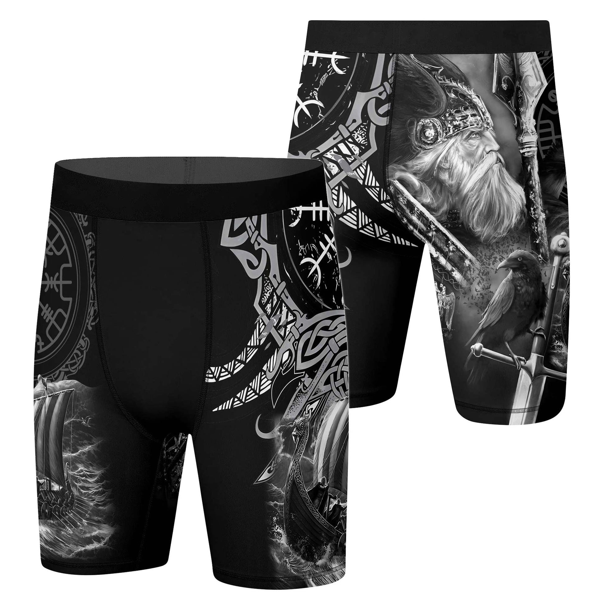 Odin Viking Symbol Compression Shorts