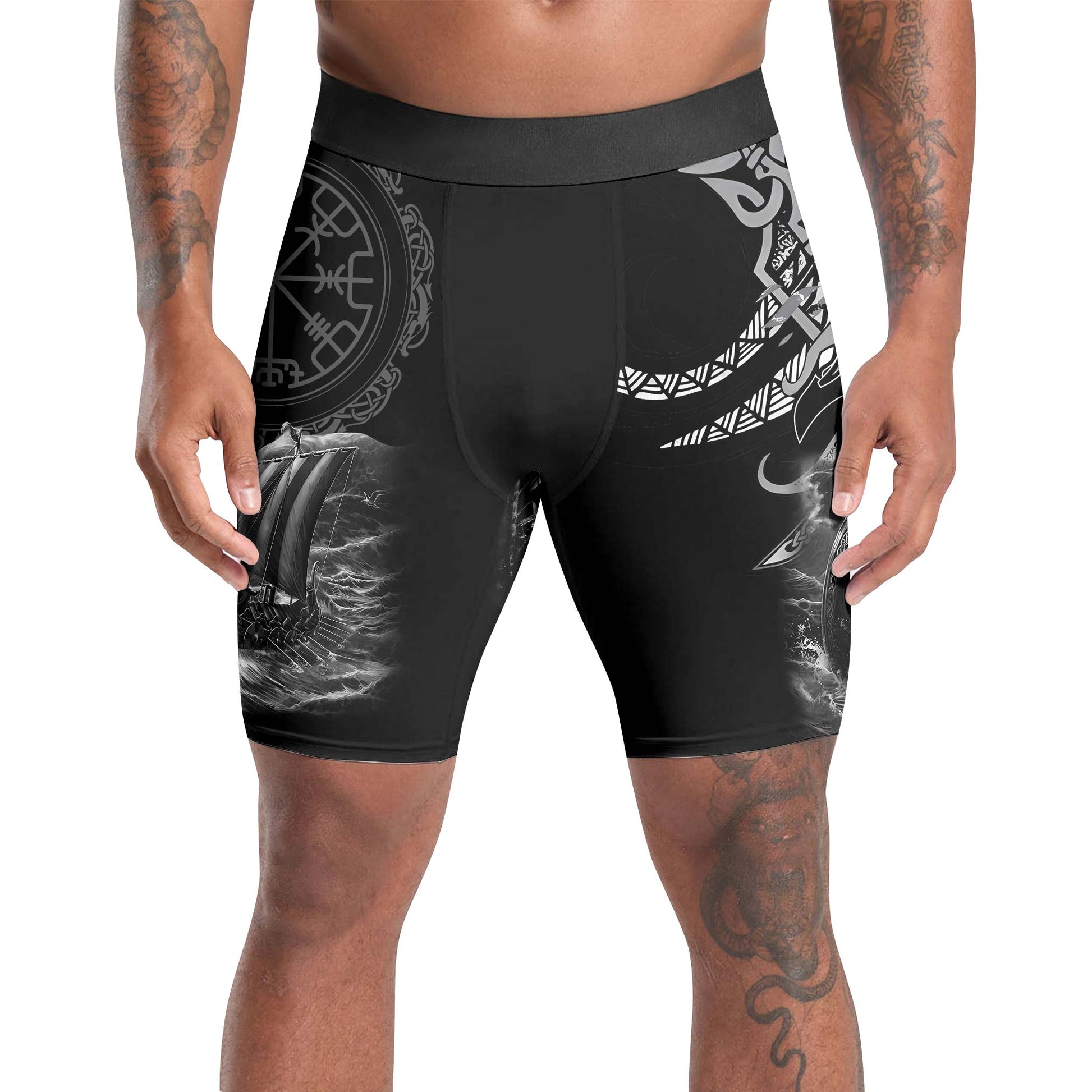 Odin Viking Symbol Compression Shorts