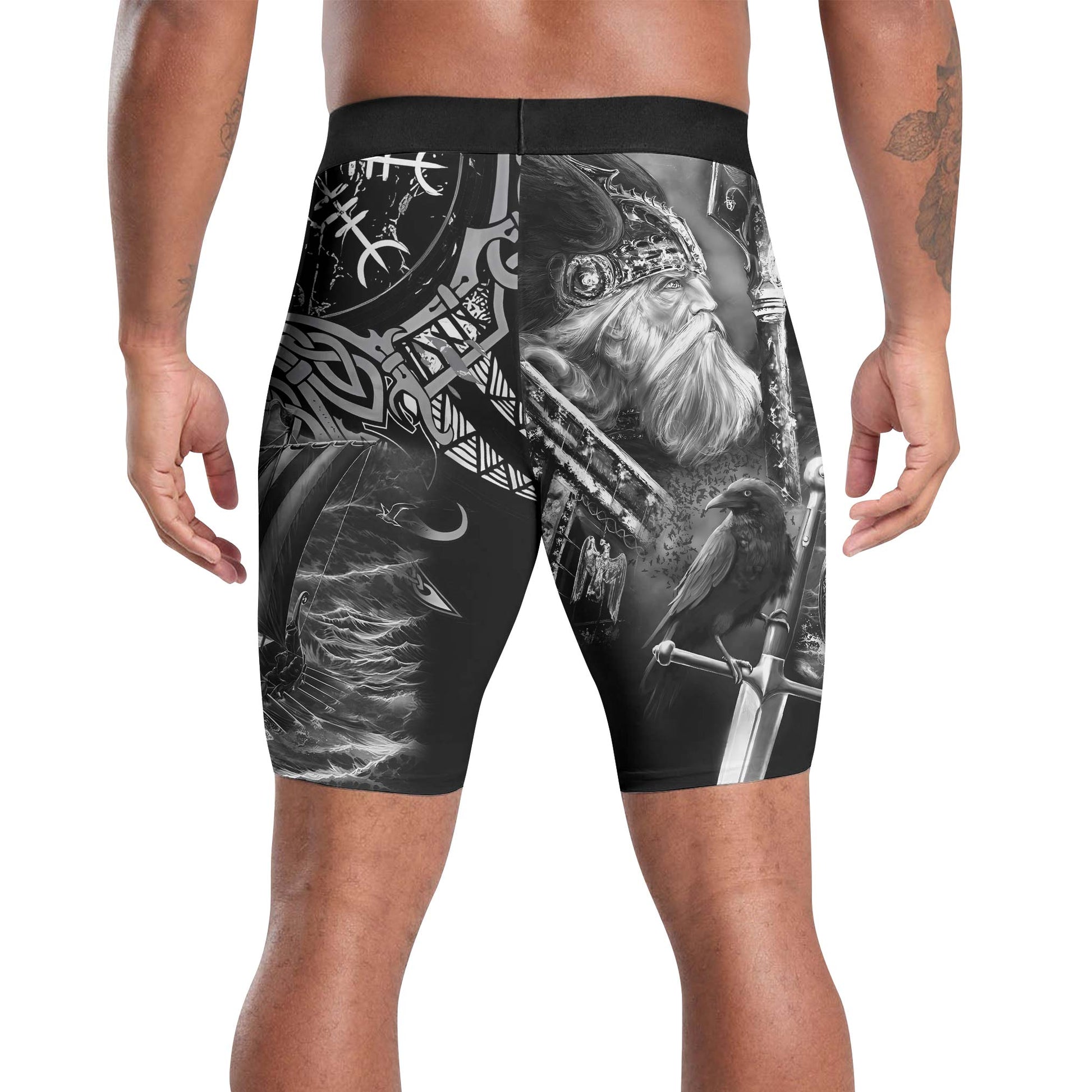 Odin Viking Symbol Compression Shorts