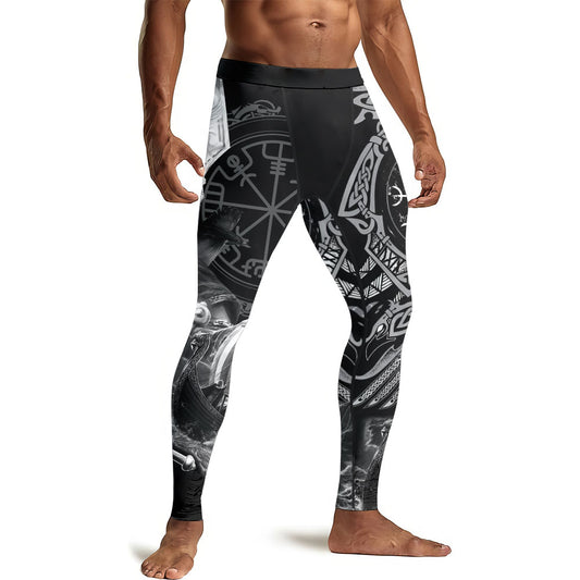Odin Viking Symbol Men's Compression Leggings