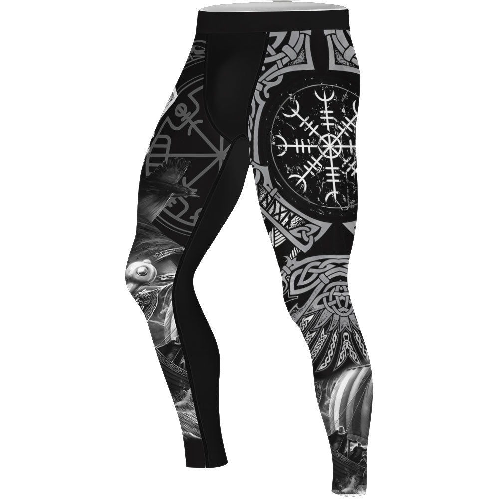 Odin Viking Symbol Men's Compression Leggings