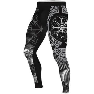 Odin Viking Symbol Men's Compression Leggings