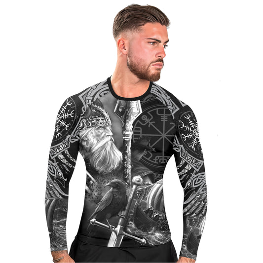 Odin Viking Symbol Men's Long Sleeve Rash Guard