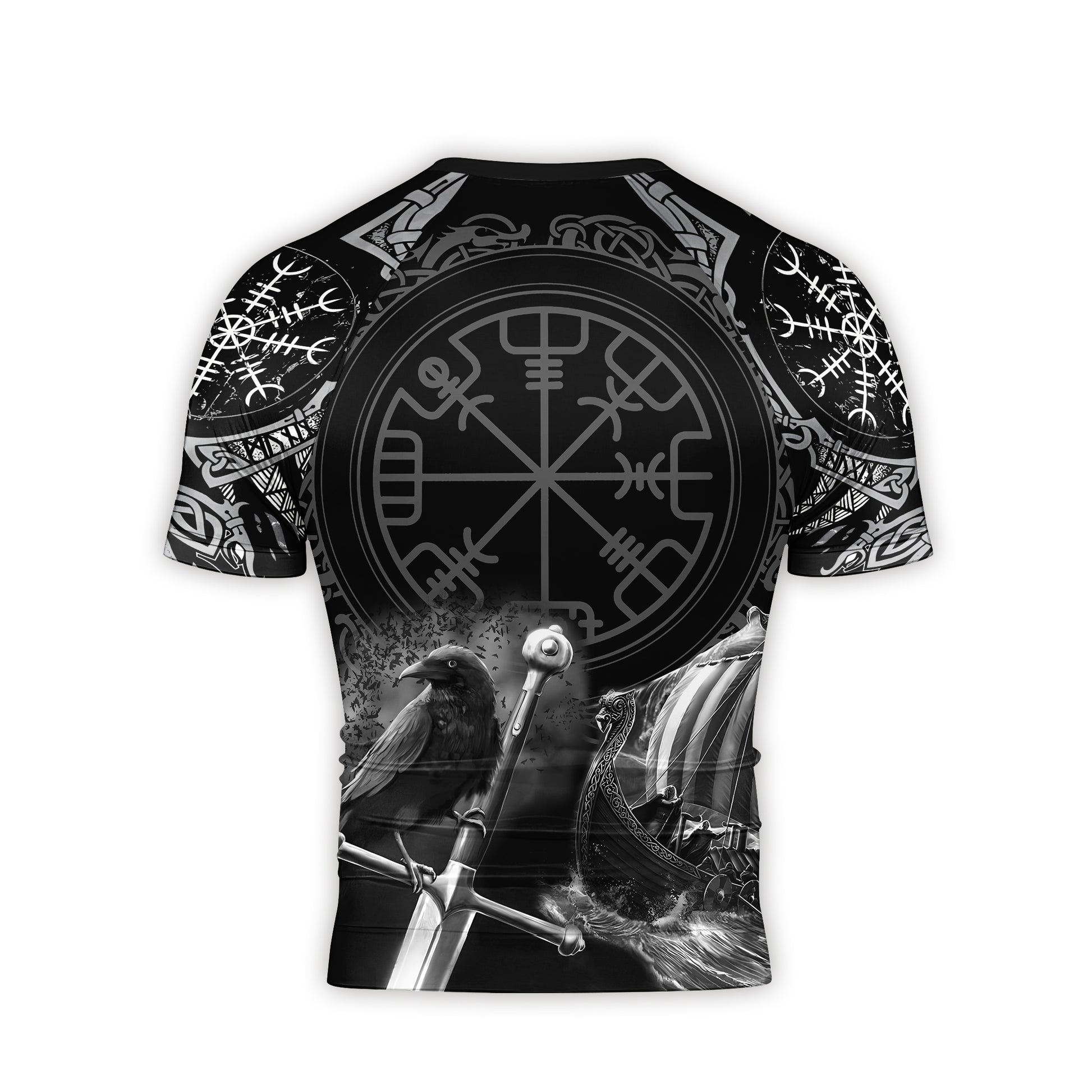 Odin Viking Symbol Men's Short Sleeve Rash Guard