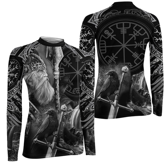 Odin Viking Symbol Women's Long Sleeve Rash Guard