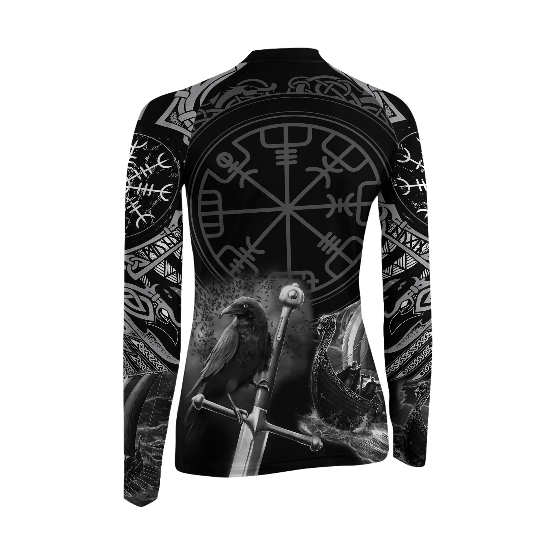 Odin Viking Symbol Women's Long Sleeve Rash Guard