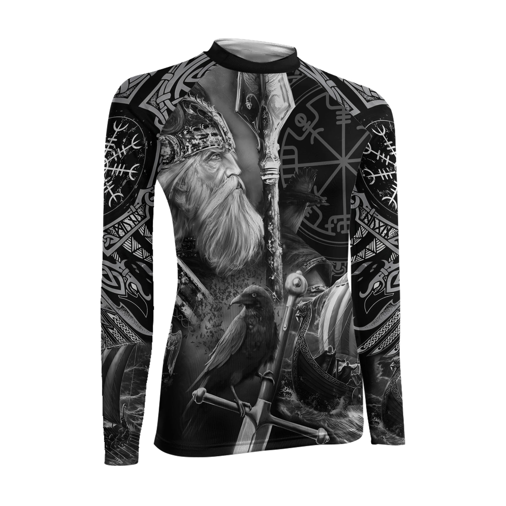 Odin Viking Symbol Women's Long Sleeve Rash Guard