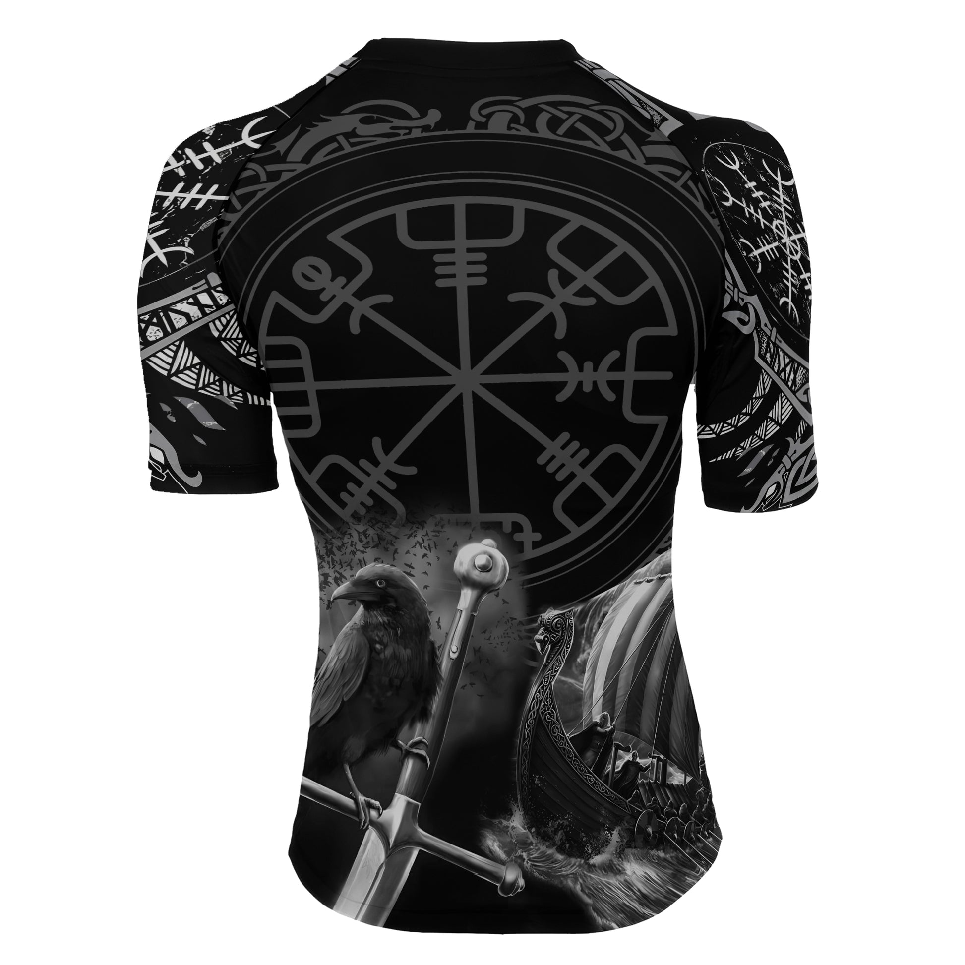 Odin Viking Symbol Women's Short Sleeve Rash Guard