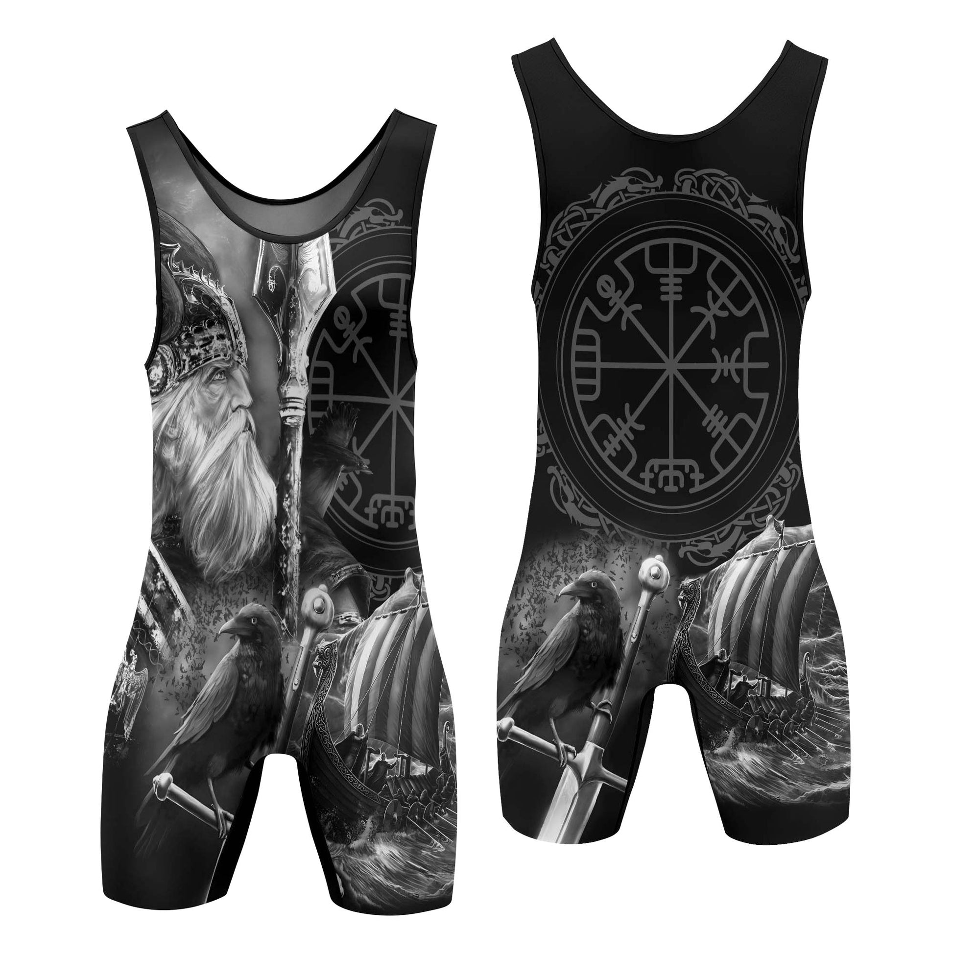 Odin Viking Symbol Wrestling Singlets