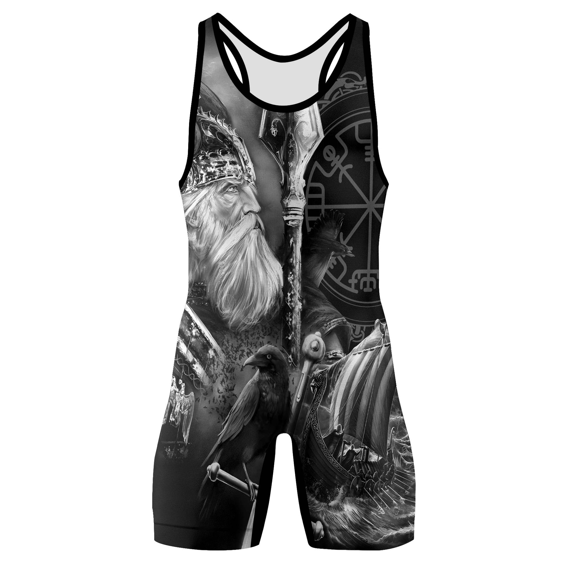 Odin Viking Symbol Wrestling Singlets