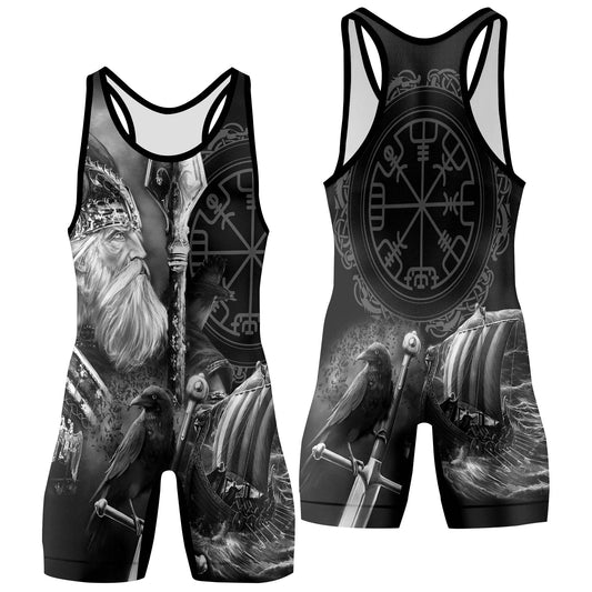 Odin Viking Symbol Wrestling Singlets
