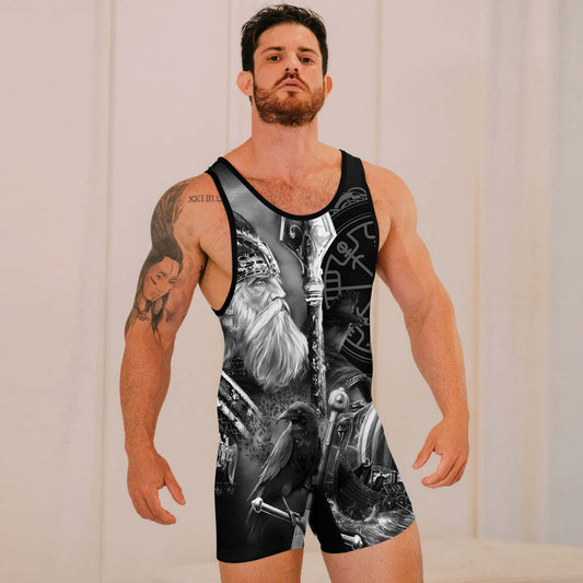 Odin Viking Symbol Wrestling Singlets