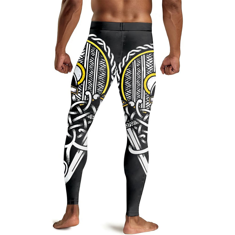 Odin' Eyes Men's Compression Leggings - BattleFitGear