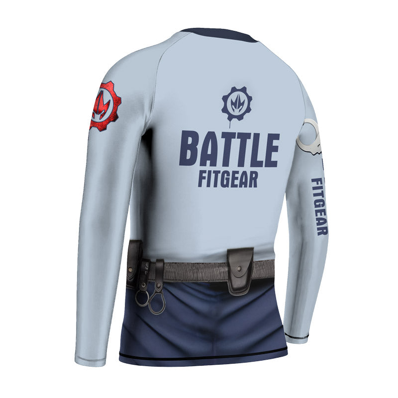 Officer Fighter Kids Rash Guard