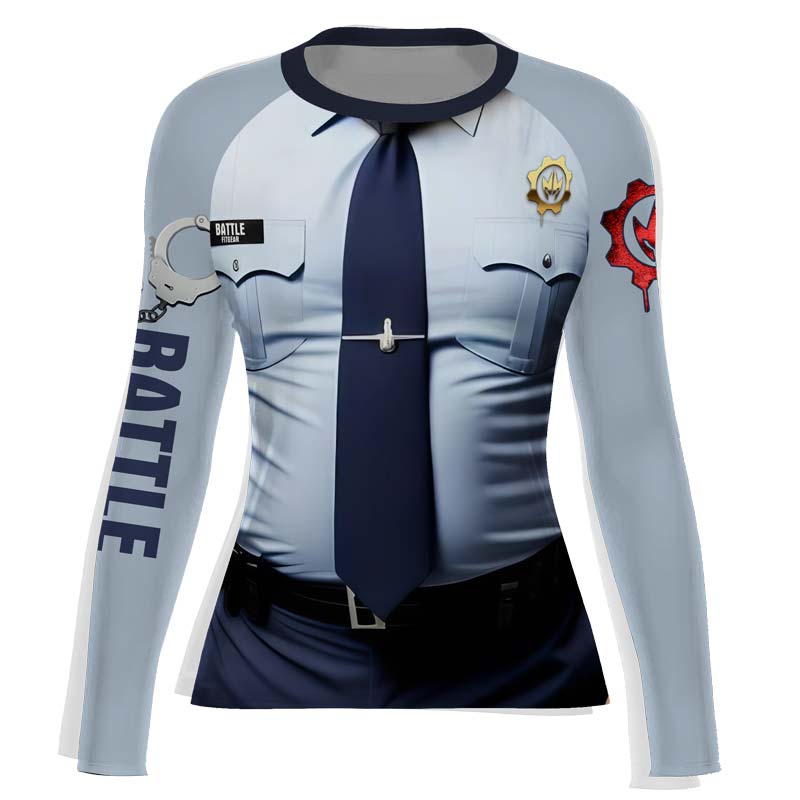 Officer Fighter Women's Long Sleeve Rash Guard