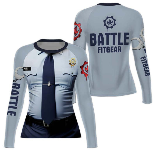 Officer Fighter Women's Long Sleeve Rash Guard