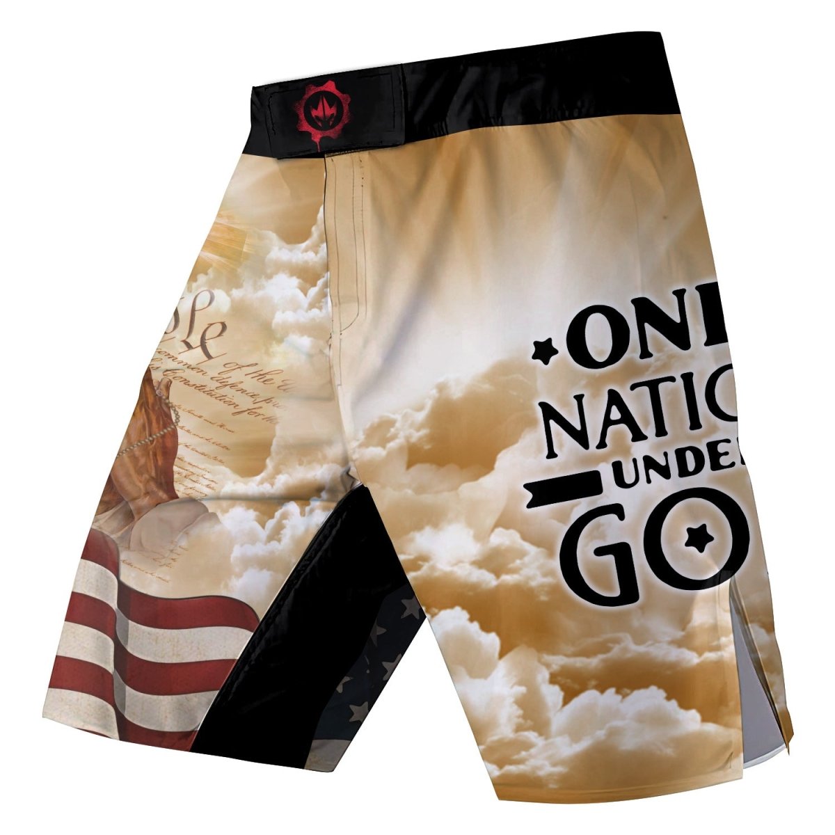 One Nation Under God Fight Shorts - BattleFitGear