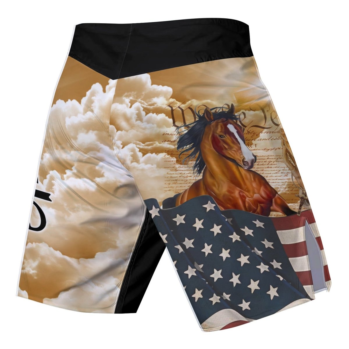 One Nation Under God Fight Shorts - BattleFitGear