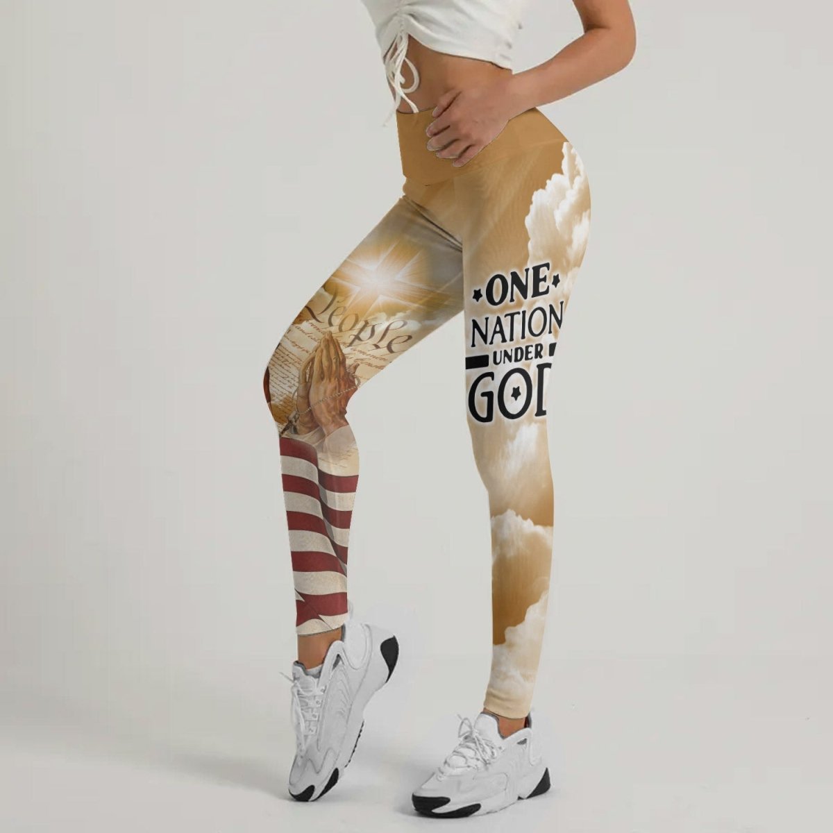 One Nation Under God Leggings - BattleFitGear