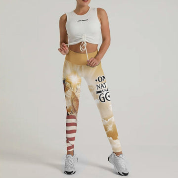 One Nation Under God Leggings - BattleFitGear