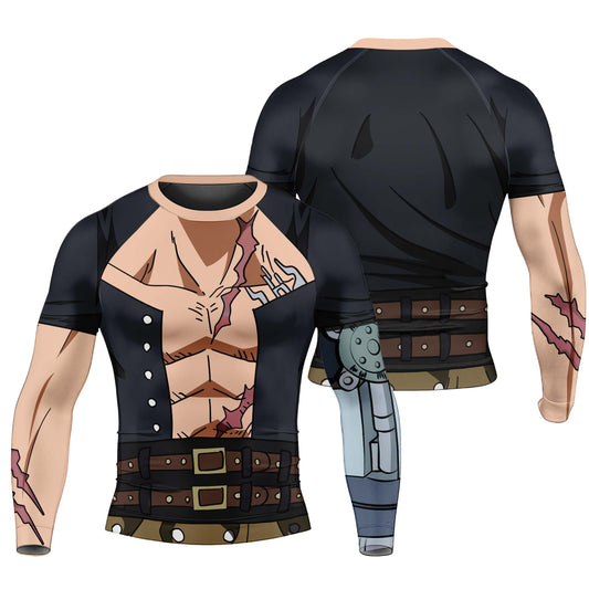 One Piece Eustass Kid Men's Long Sleeve Rash Guard