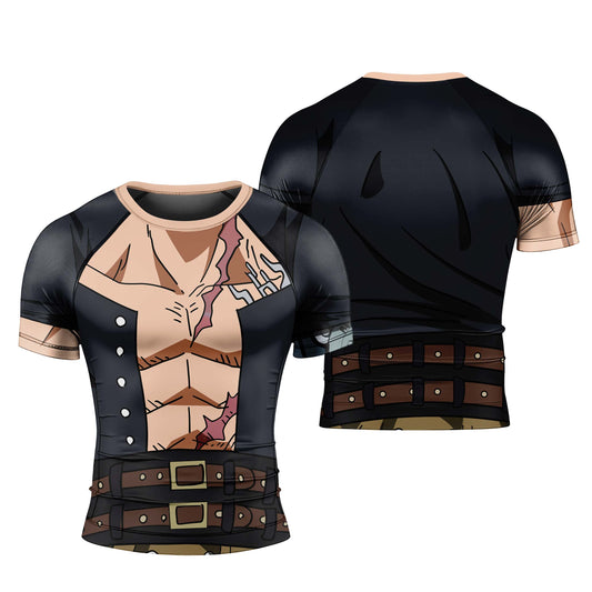 One Piece Eustass Kid Men's Short Sleeve Rash Guard