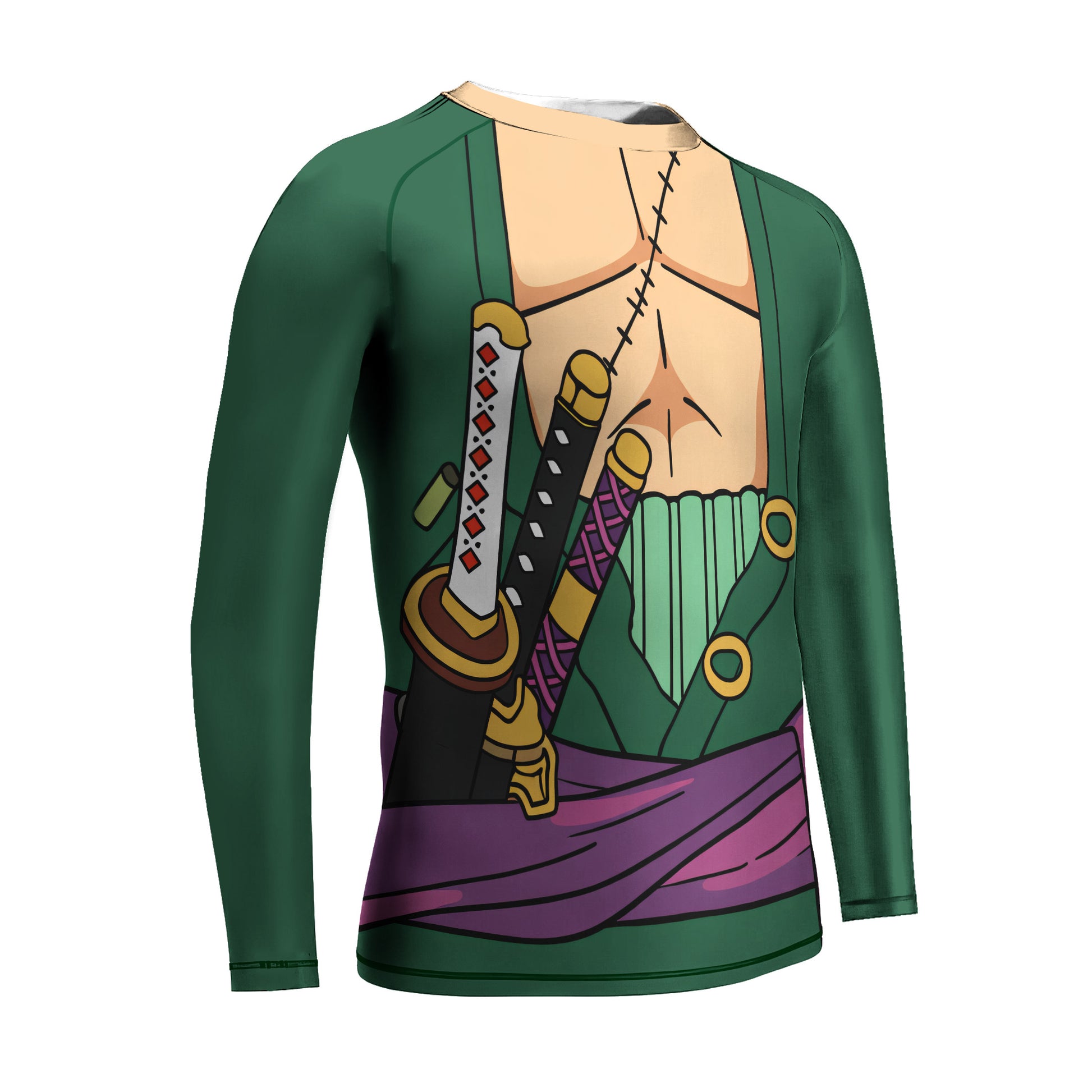 One Piece Zoro Timeskip Kids Rash Guard