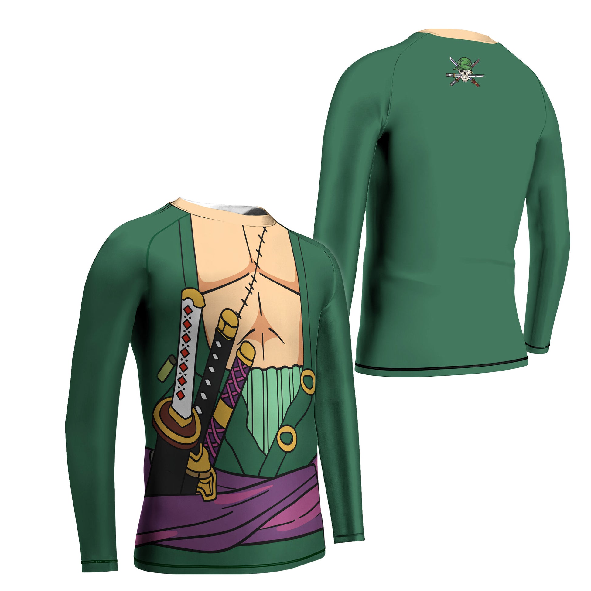 One Piece Zoro Timeskip Kids Rash Guard
