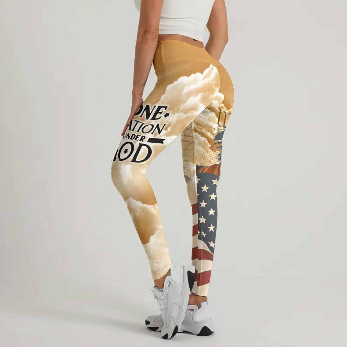 One Nation Under God Leggings - BattleFitGear