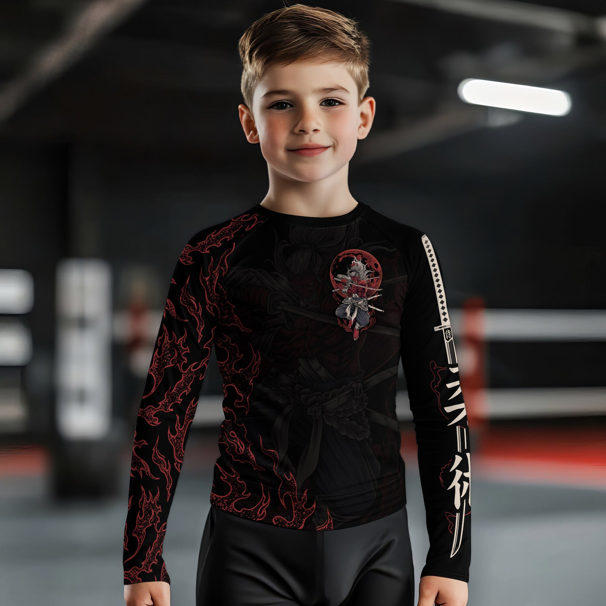 Oni Samurai Kids Rash Guard