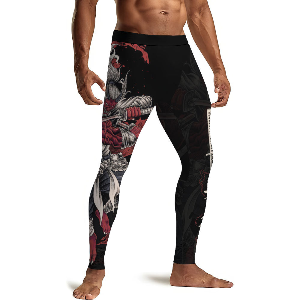 Oni Samurai Men's Compression Leggings