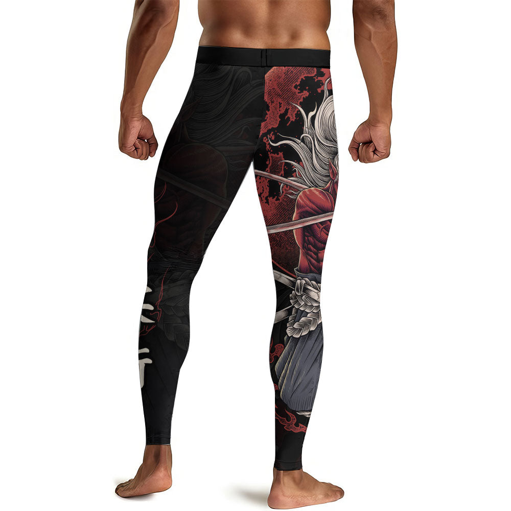 Oni Samurai Men's Compression Leggings