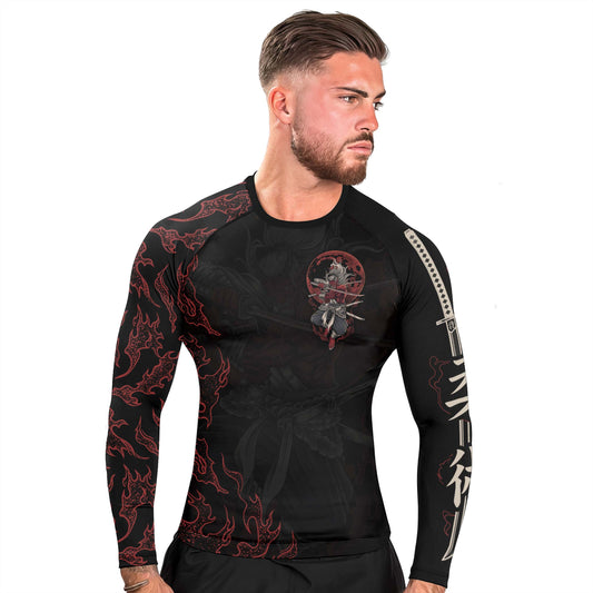 Oni Samurai Men's Long Sleeve Rash Guard