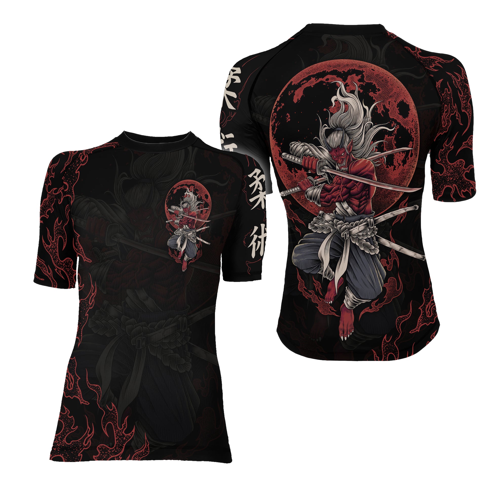 Oni Samurai Women's Short Sleeve Rash Guard