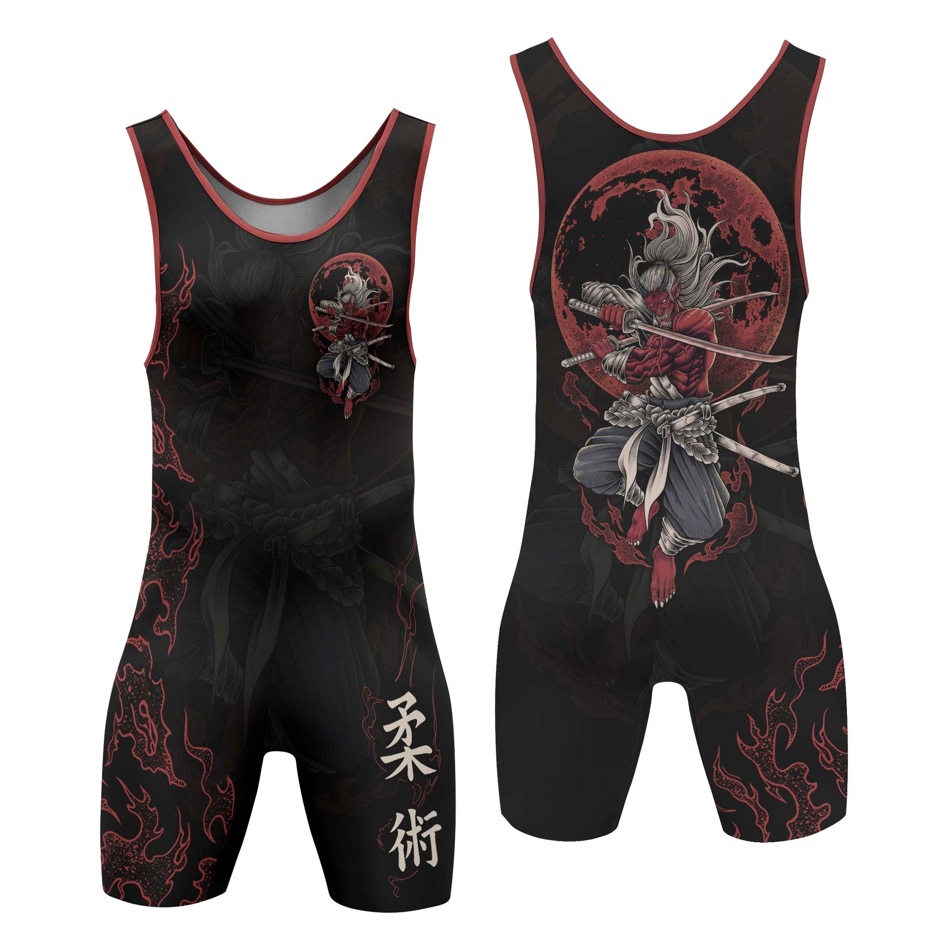 Oni Samurai Wrestling Singlets